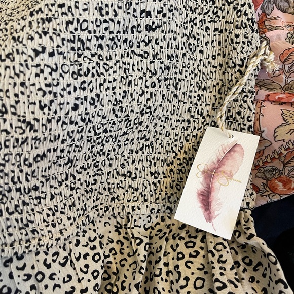 Jessica Simpson Cream and Black Patterned Jumpsuit - Picture 8 of 8